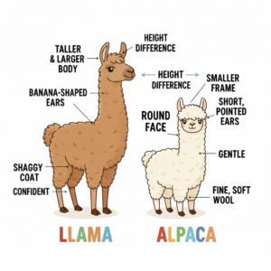 the difference between a llama and alpaca